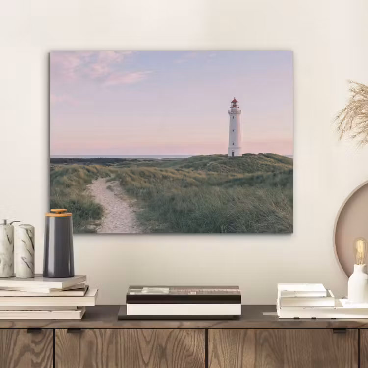 Vuurtoren - Duinlandschap - Zee PET vilt klein -sfeer1