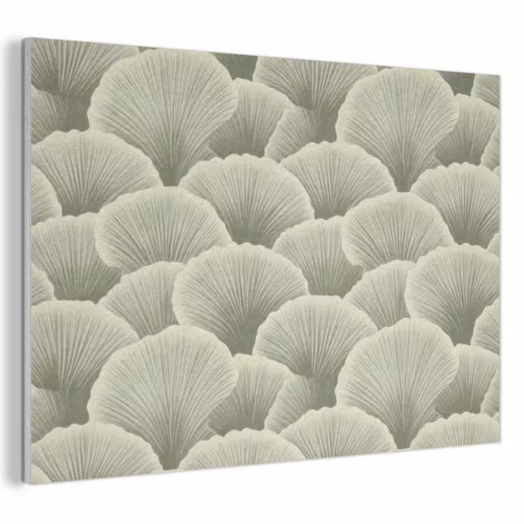 Waaier - Blad - Groen PET vilt klein 837 -3d