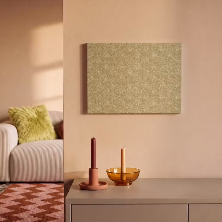 Waaier - Geometrisch - Groen PET vilt klein 837 -sfeer1