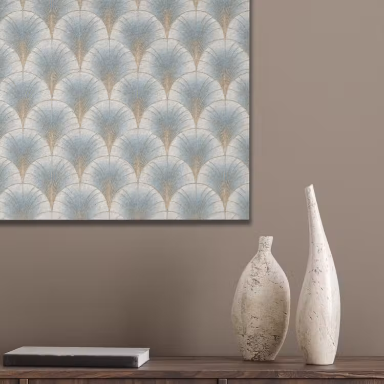 Waaier - Klassiek - Blauw PET vilt klein 837 -sfeer6_closeup