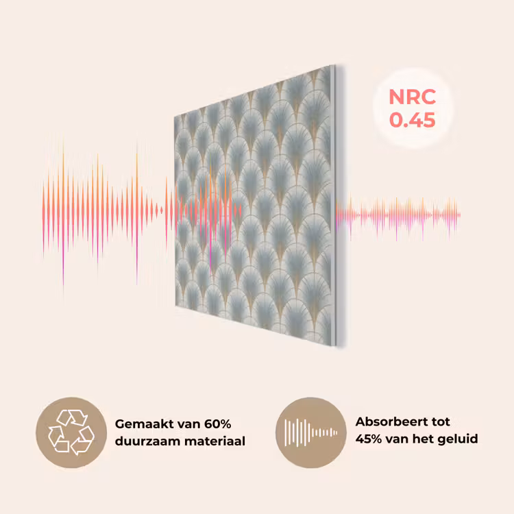 Waaier - Klassiek - Blauw PET vilt klein 837 -USP_NL