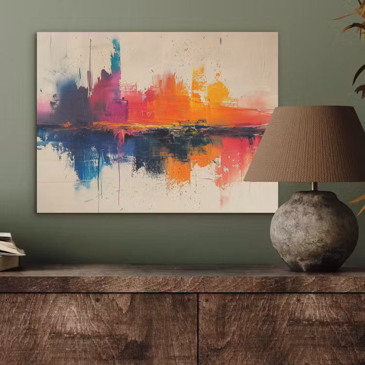Watercolor - Kunst - Modern PET vilt klein -sfeer2