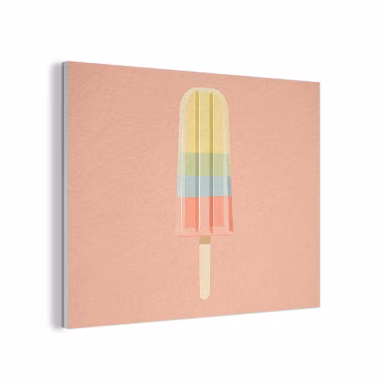 Waterijsje - Pasteltinten - Minimalistisch PET vilt klein -3d