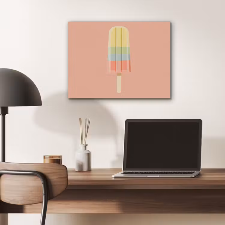 Waterijsje - Pasteltinten - Minimalistisch PET vilt klein -sfeer5