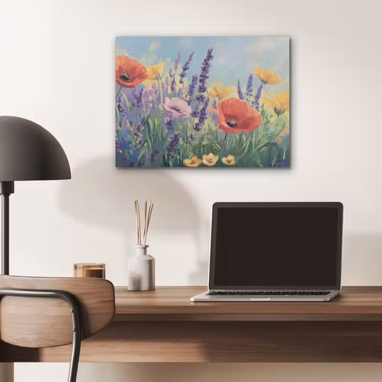 Weide - Bloemen - Kleurrijk PET vilt klein -sfeer5