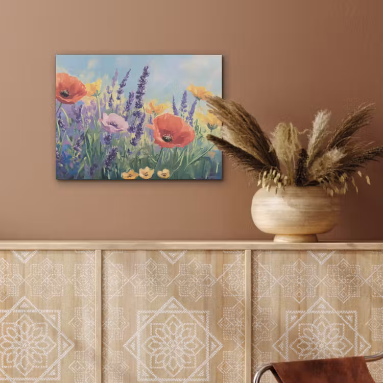Weide - Bloemen - Kleurrijk PET vilt klein -sfeer4