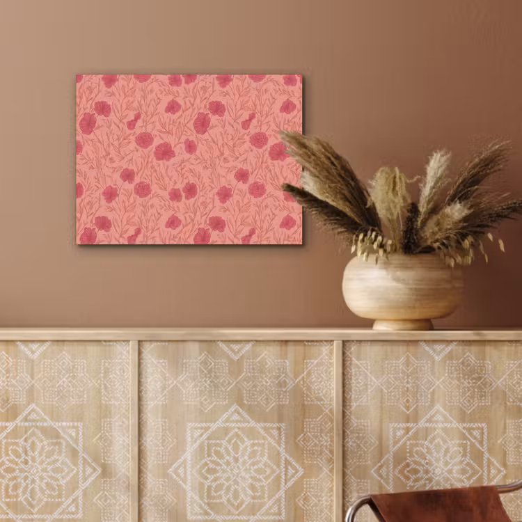 Weidebloemen - Romantisch - Roze PET vilt klein 837 -sfeer4