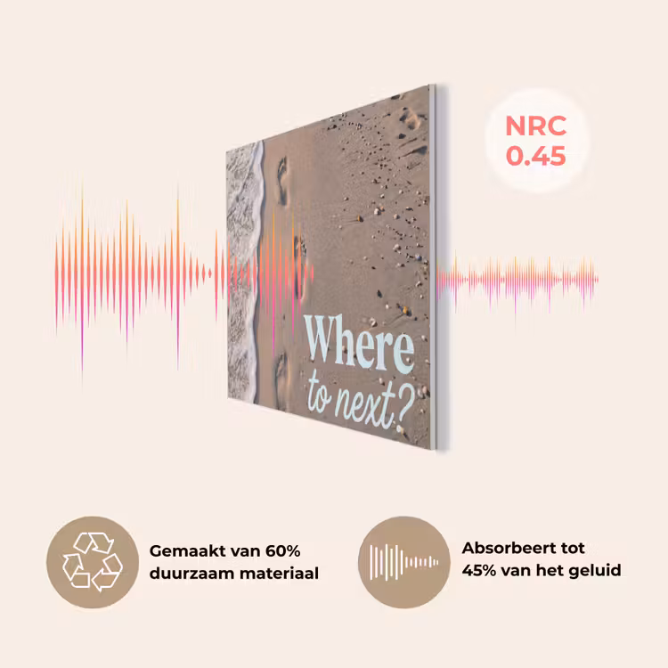 Where to next - Strand - Voetstappen PET vilt klein -USP_NL