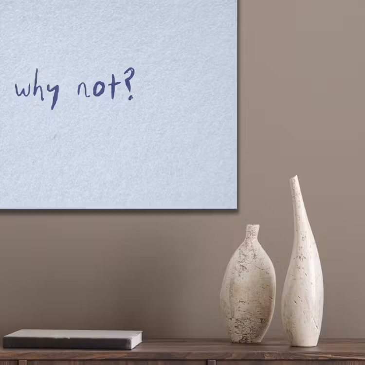 Why not - Blauw - Donker blauw - Quote PET vilt klein -sfeer6_closeup