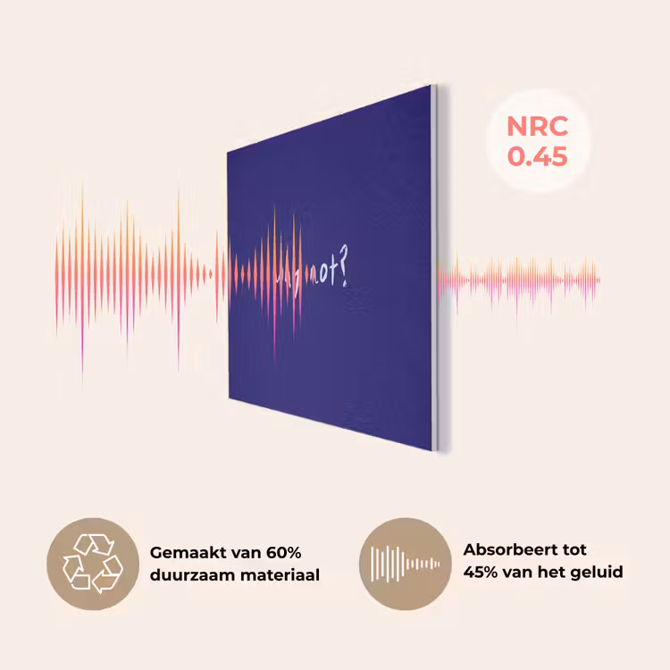 Why not - Blauw - Handgeschreven PET vilt klein -USP_NL