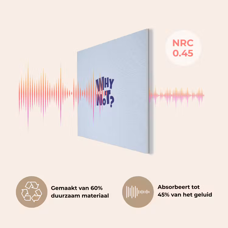 Why not - Blauw - Licht blauw - Quote PET vilt klein -USP_NL