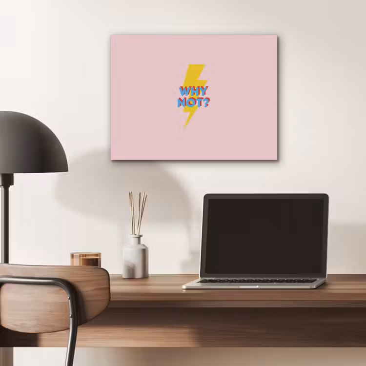 Why not - Bliksem - Roze PET vilt klein -sfeer5