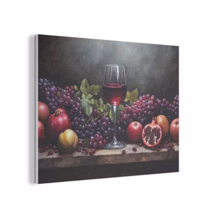 Wijn - Fruit - Stilleven PET vilt klein -3d