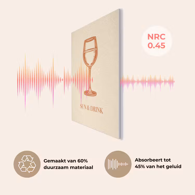 Wijn - Zomer - Quote - Oranje PET vilt klein -USP_NL