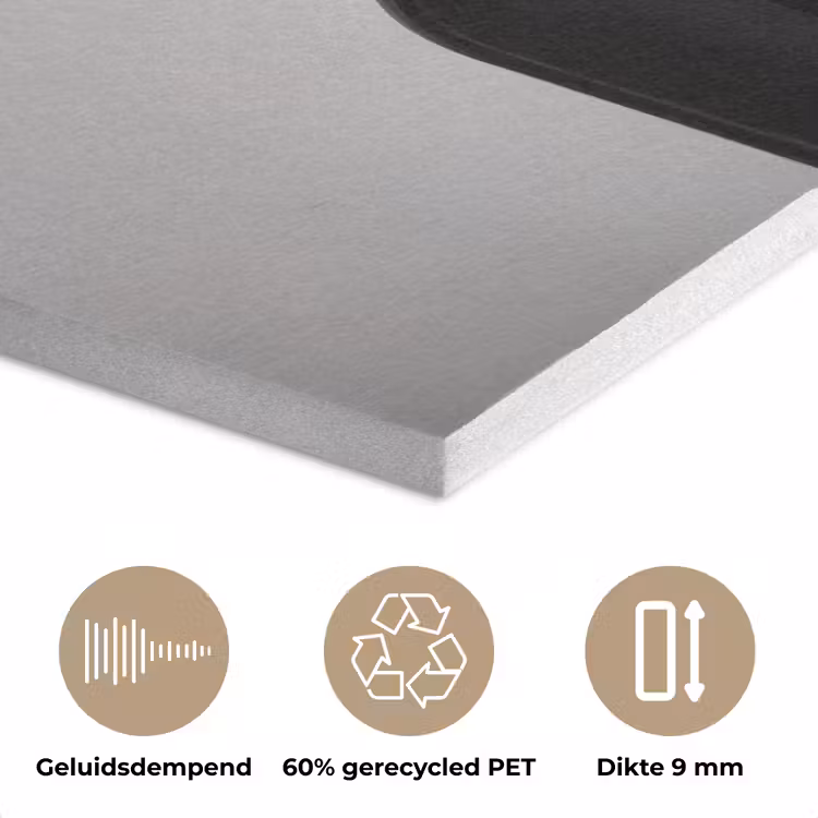 Wijnflessen - Zwart - Minimalistisch PET vilt klein -closeup_NL