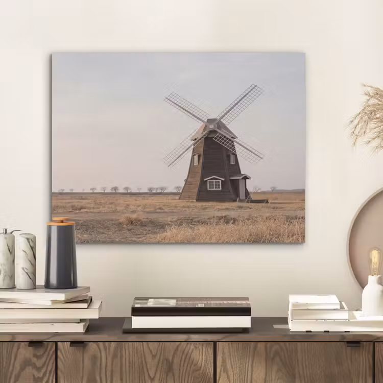 Windmolens - Landschap - Veld PET vilt klein -sfeer1
