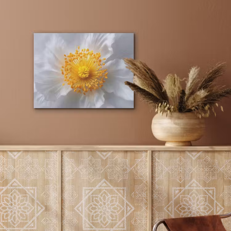Wit - Bloem - Elegant PET vilt klein -sfeer4