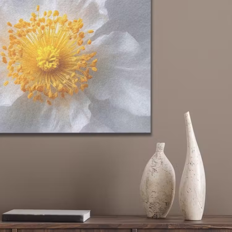 Wit - Bloem - Elegant PET vilt klein -sfeer6_closeup