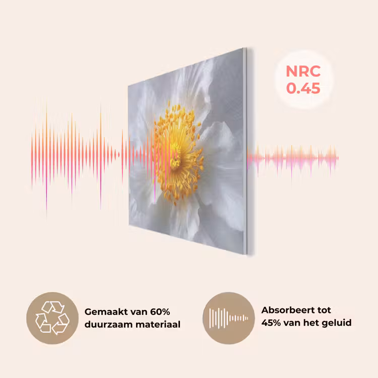 Wit - Bloem - Elegant PET vilt klein -USP_NL