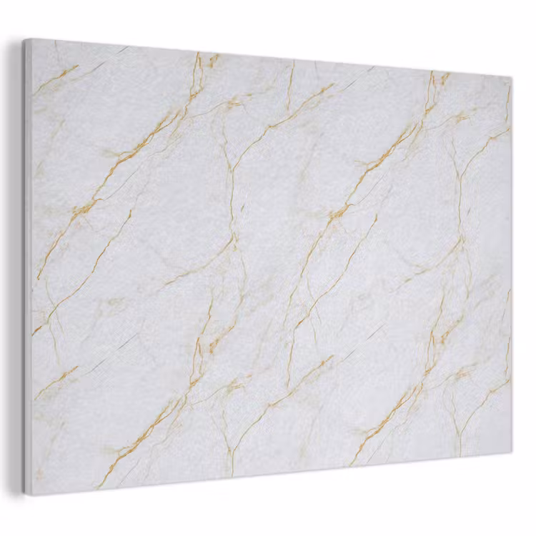 Wit - Marmer - Goud - Luxueus PET vilt klein 837 -3d