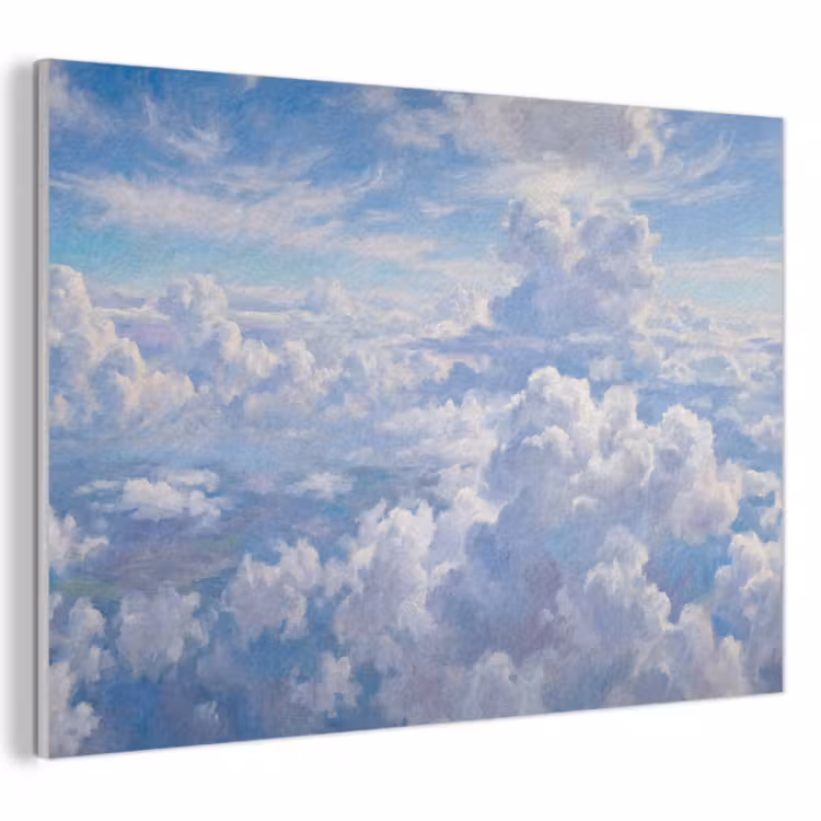 Wolken - Lucht - Natuur - Abstract - Blauw PET vilt klein -3d