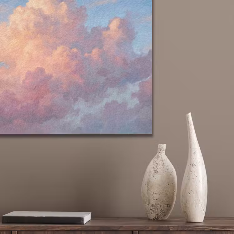 Wolken - Lucht - Natuur - Abstract - Kleurrijk PET vilt klein -sfeer6_closeup