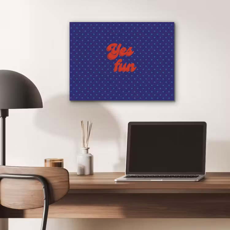 Yes fun - Rood - Blauw - Stippen PET vilt klein -sfeer5