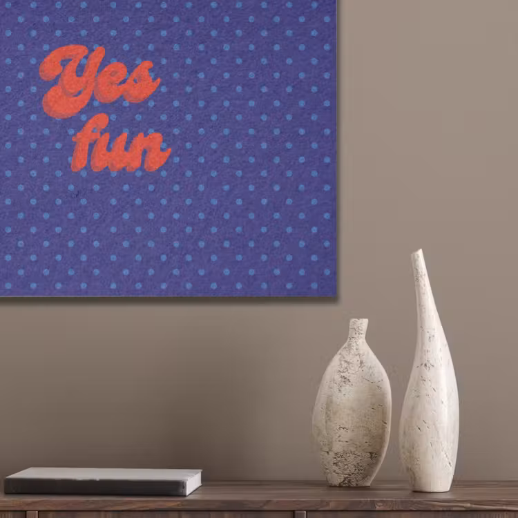 Yes fun - Rood - Blauw - Stippen PET vilt klein -sfeer6_closeup