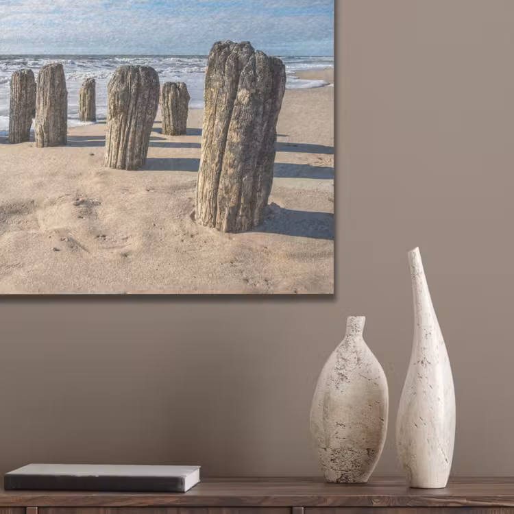 Zand - Strand - Paal - Water - Zomer PET vilt klein -sfeer6_closeup