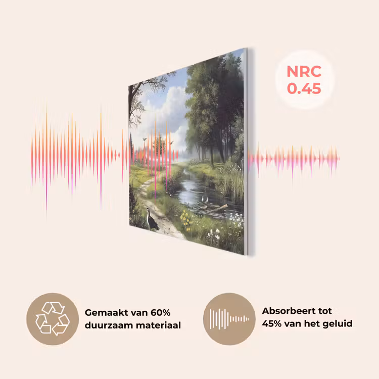 Zandpad - Groen landschap - Water PET vilt klein -USP_NL