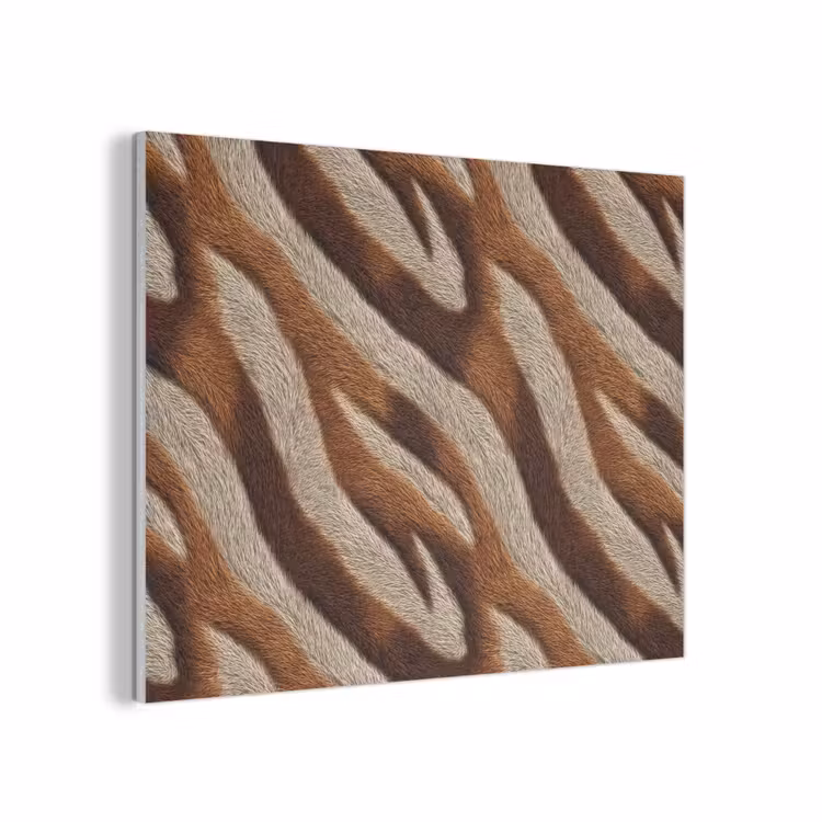 Zebra - Bruin - Patroon PET vilt klein 837 -3d