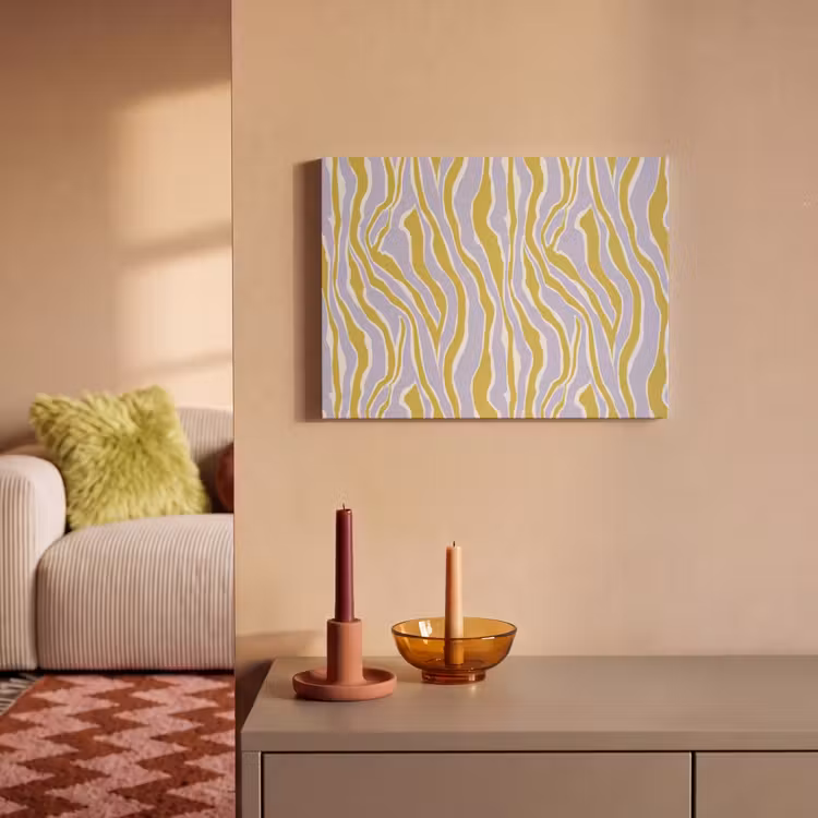 Zebra - Modern - Meerkleurig PET vilt klein 837 -sfeer1
