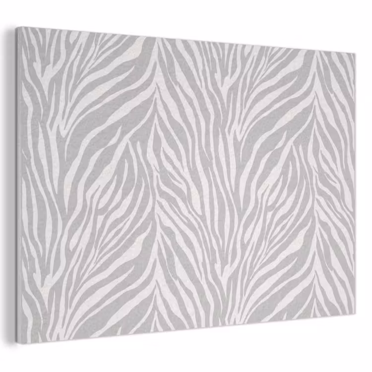 Zebra - Motief - Grijs PET vilt klein 837 -3d
