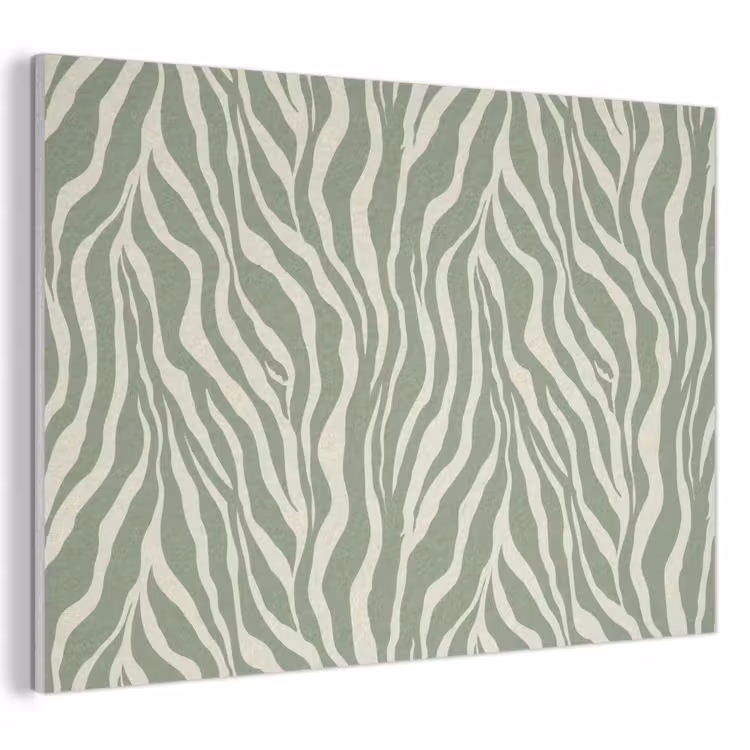 Zebra - Motief - Groen PET vilt klein 837 -3d