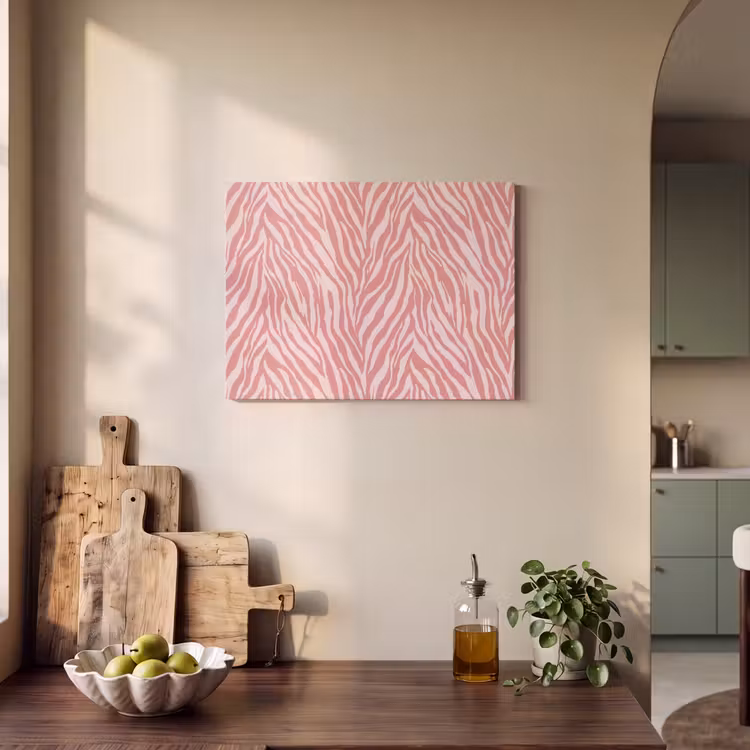 Zebra - Print - Roze PET vilt klein 837 -sfeer2