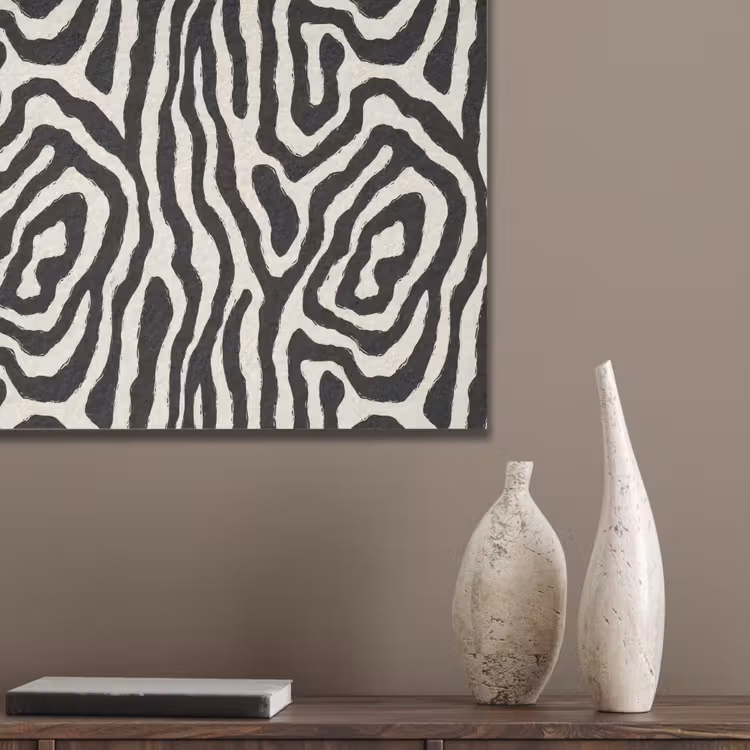 Zebra - Zwart - Abstract PET vilt klein 837 -sfeer6_closeup