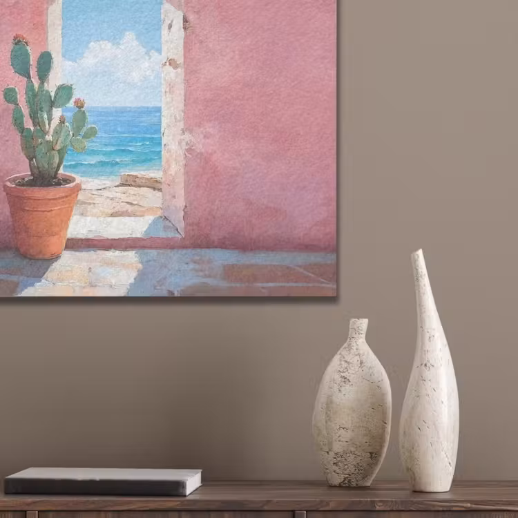 Zee - Roze - Cactus PET vilt klein -sfeer6_closeup