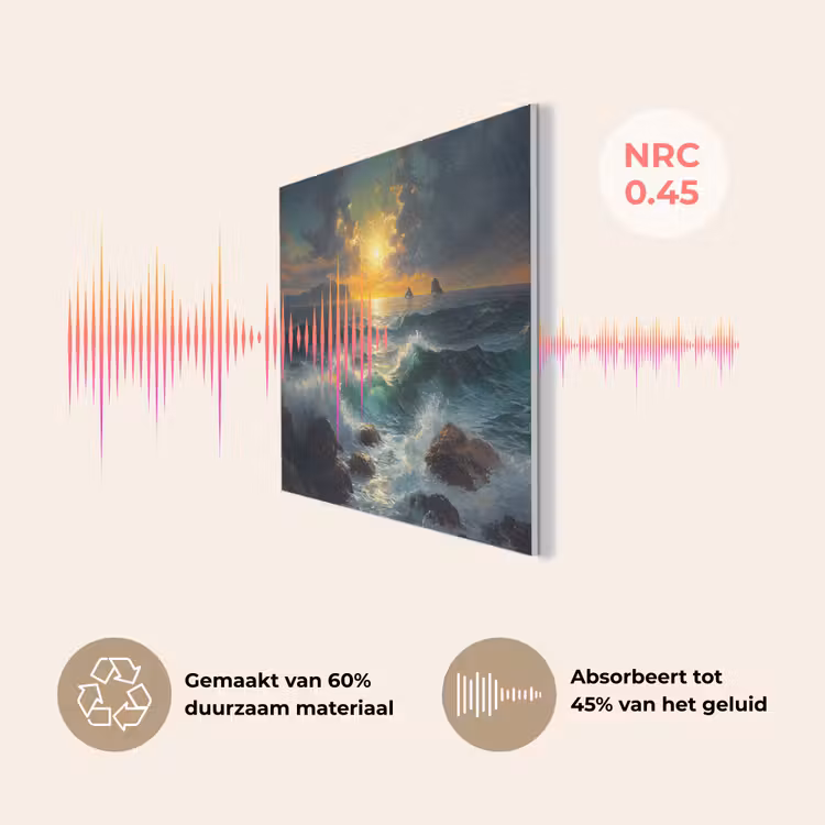 Zee - Zon - Golven - Rotsen PET vilt klein -USP_NL