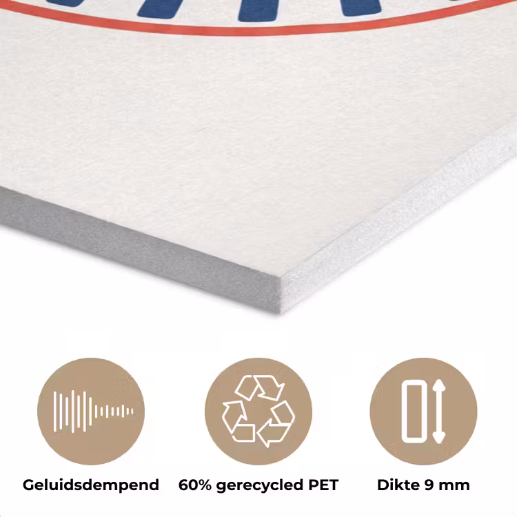 Zeeleven - Kreeft - Embleem - Grafisch - Rood PET vilt klein -closeup_NL