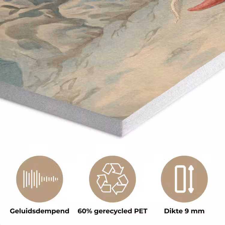 Zeeleven - Kwal - Onderwater - Illustratie - Beige PET vilt klein -closeup_NL