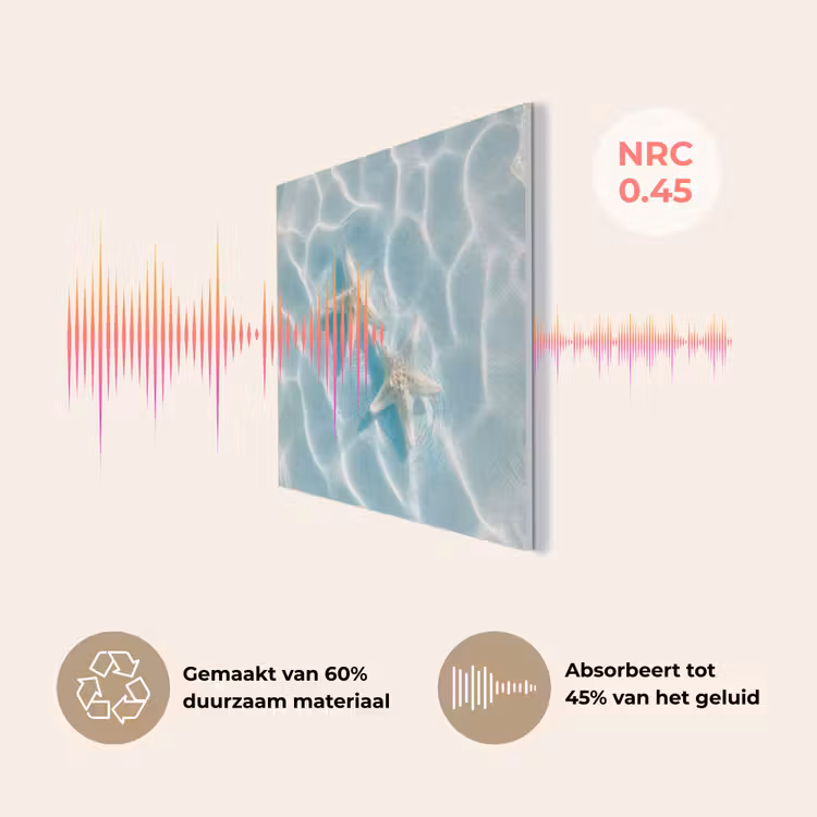 Zeesterren - Golvend water - Rustgevend PET vilt klein -USP_NL