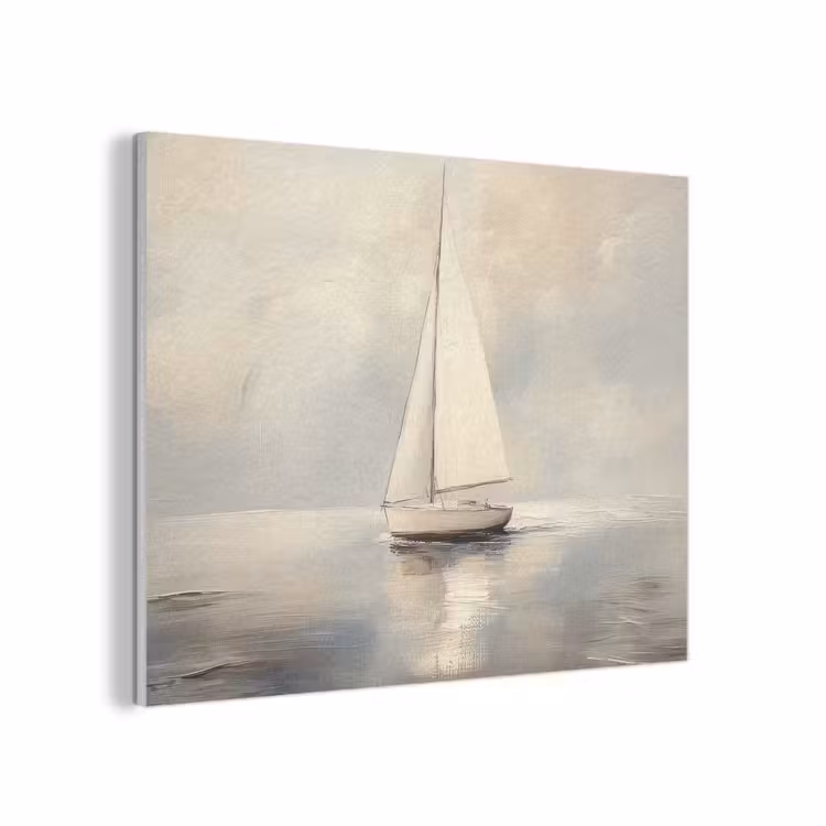 Zeilschip - Zee - Bewolkt PET vilt klein -3d