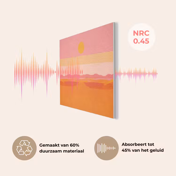 Zon - Abstract - Landschap - Oranje PET vilt klein -USP_NL