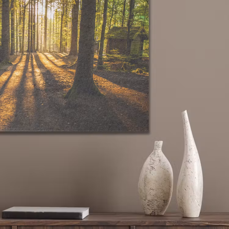 Zon - Bomen - Bos - Landschap - Natuur PET vilt klein -sfeer6_closeup