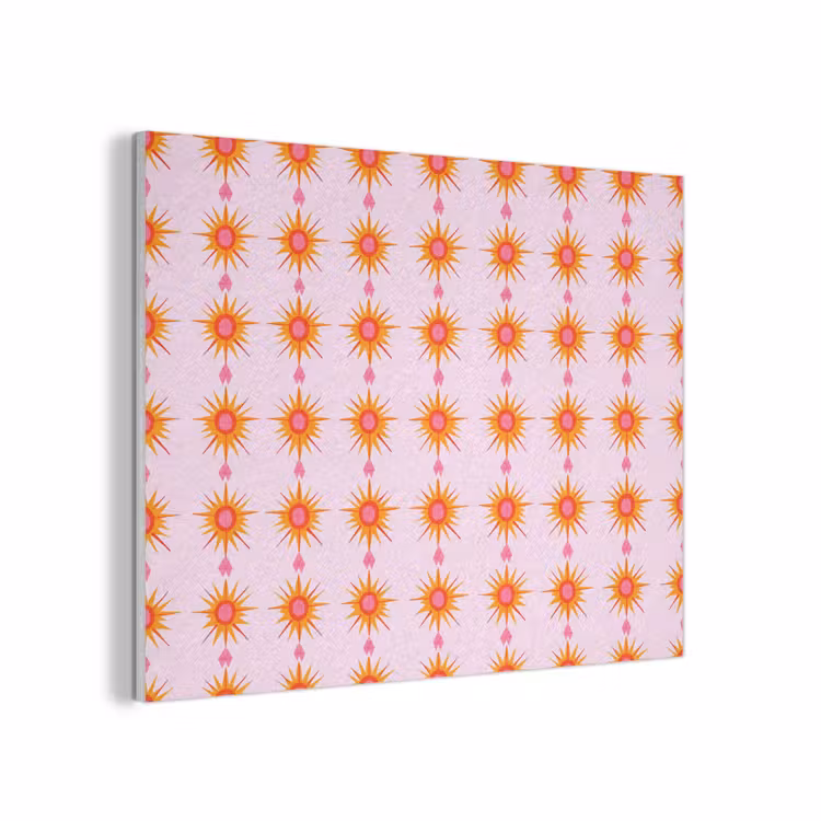 Zon - Motief - Roze PET vilt klein 837 -3d