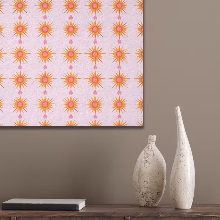 Zon - Motief - Roze PET vilt klein 837 -sfeer6_closeup