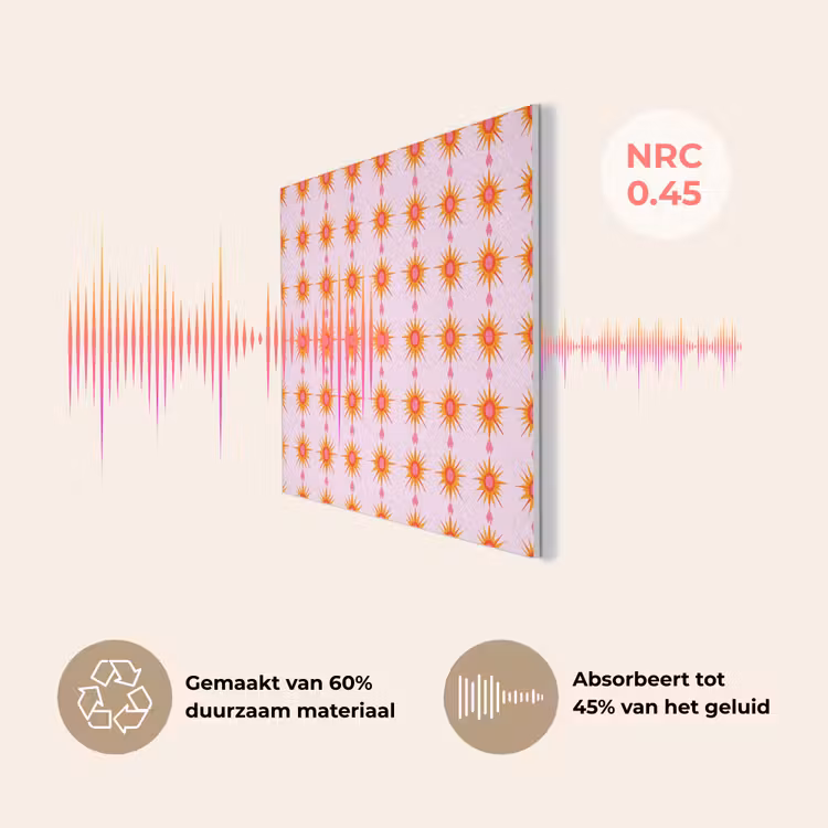 Zon - Motief - Roze PET vilt klein 837 -USP_NL