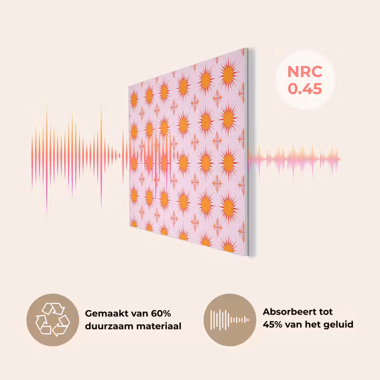Zon - Patroon - Roze PET vilt klein 837 -USP_NL