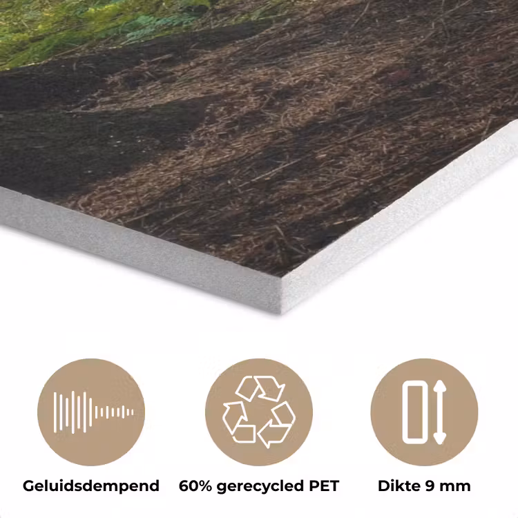Zon - Takken - Bomen - Bos - Natuur PET vilt klein -closeup_NL