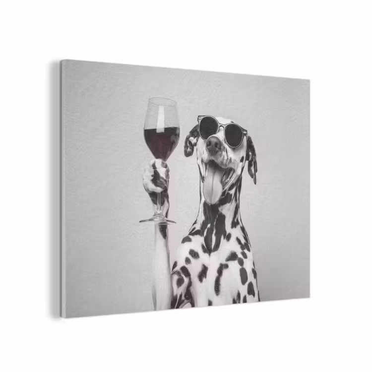 Zonnebril - Dalmatiër - Wijnglas - Tong PET vilt klein -3d